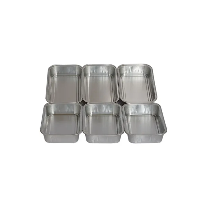 
Disposable Wholesale Coated Airline Food Packaging Foil Container with Lid 