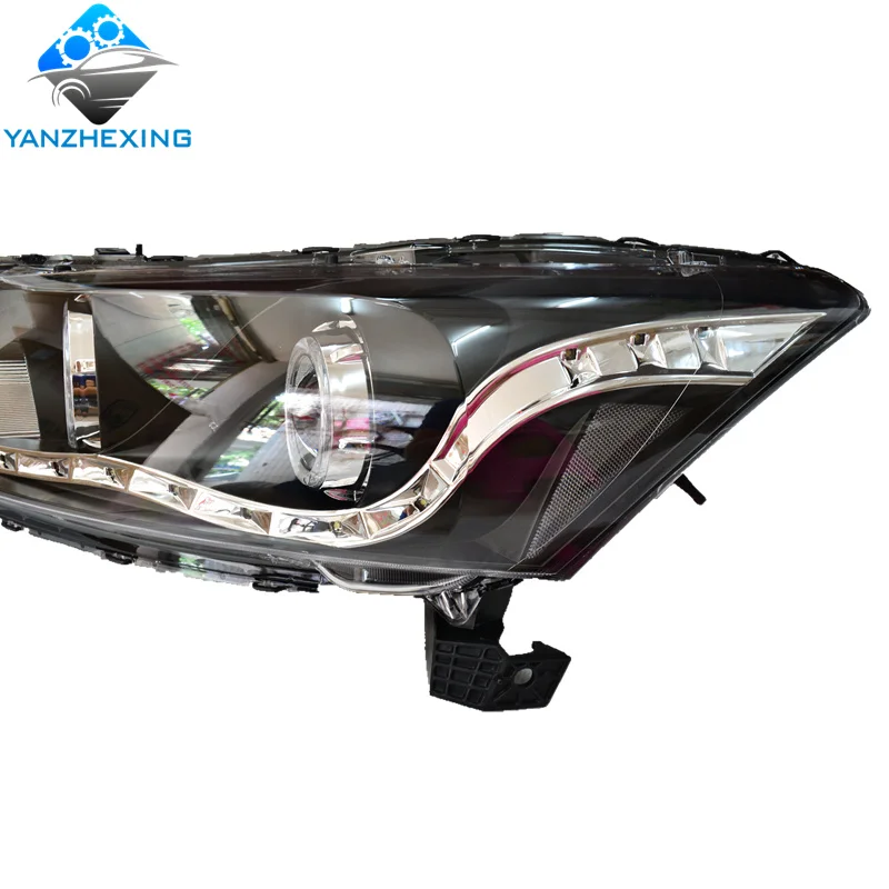 YZX Car Headlight Head Lamp LED Daytime Running Light for Honda Accord 08-13 LED DRL Bi-Xenon HID Modification kit