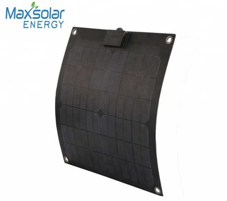 Portable Black Semi-Flexible 55W 110W Power Solar Panel Battery Charger For Car Boat Motorcycle Solar Plate