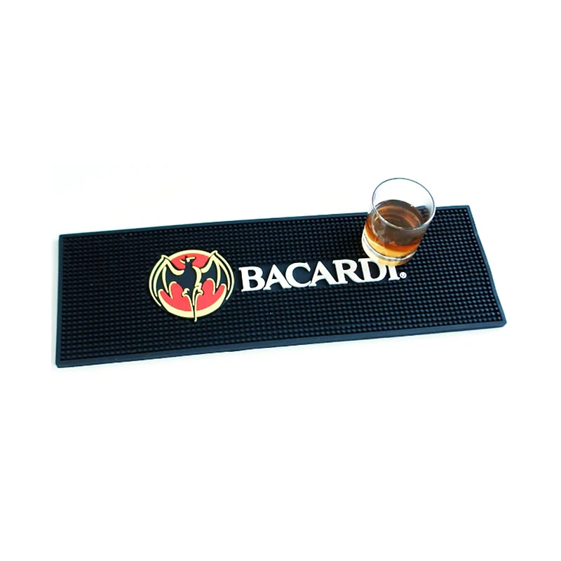 
2019 BACARDI Customized Rubber Bar Mat Beer PVC Bar Mat Promotion 