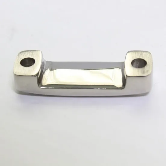 high polished marine grade 316 stainless steel boat yacht lock rope tie down deck fitting eye strap loop hardware