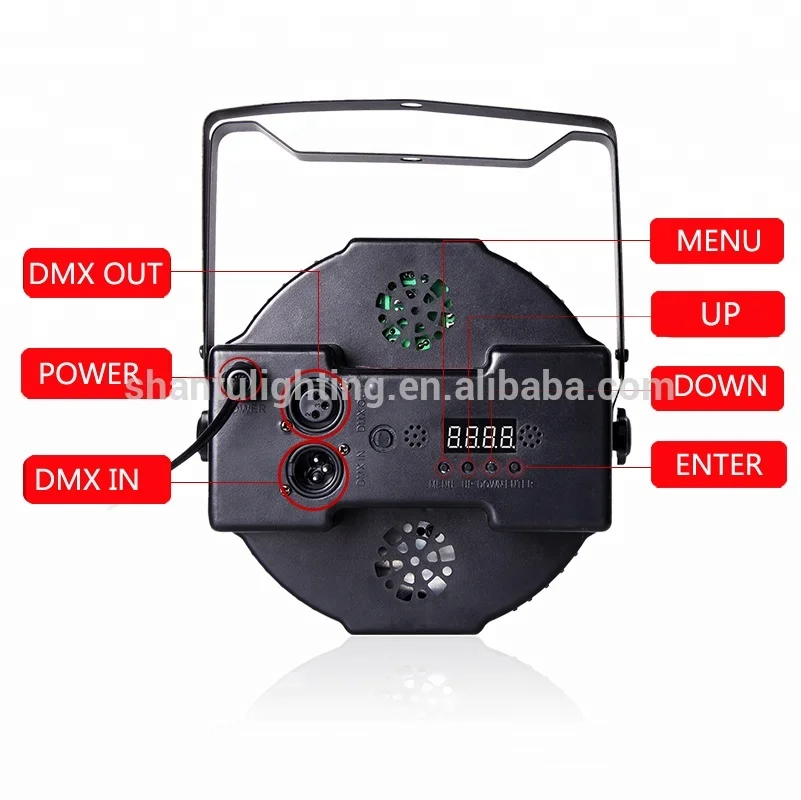 baisun 18pcs led par light RGB 3 IN 1 colorful plastic lighting for home party disco bar lighting