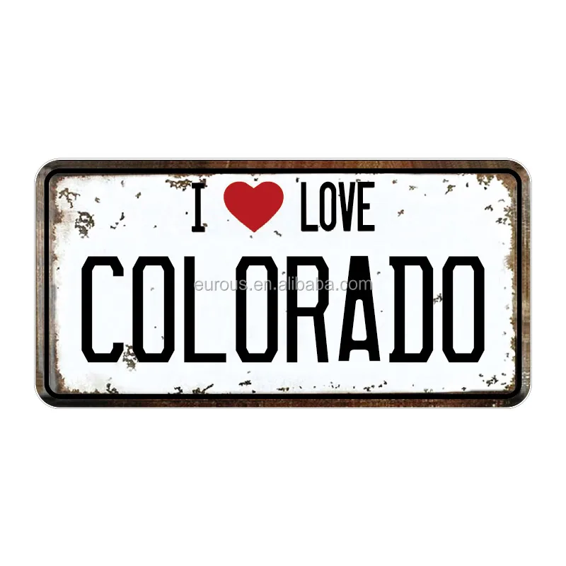 Wholesale License Plate I Love Puerto Rico Souvenirs