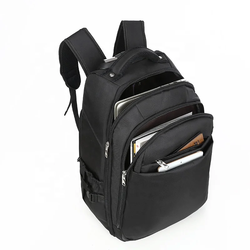 Wholesale custom travel trolley bag men business laptop backpack  large travel bag with wheels oxford valise luggage suitcase