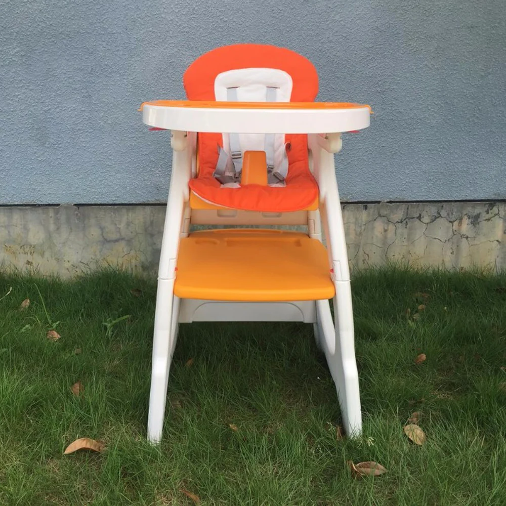 EN71-3 standard multi-function non-taxic plastic free baby feeding high chair 3 in 1 Kids Furniture