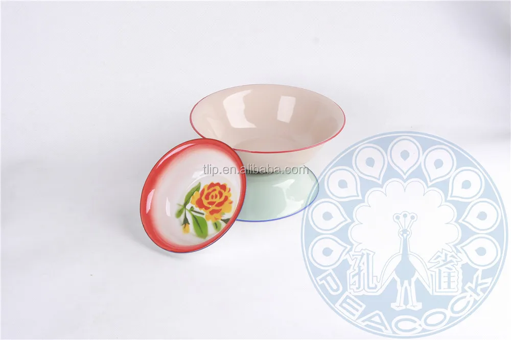 PEACOCK 18cm-50cm Enamel stainless steel kitchen washing basin