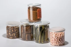 Plastic transparent pet candy jars Easy Open Jars
