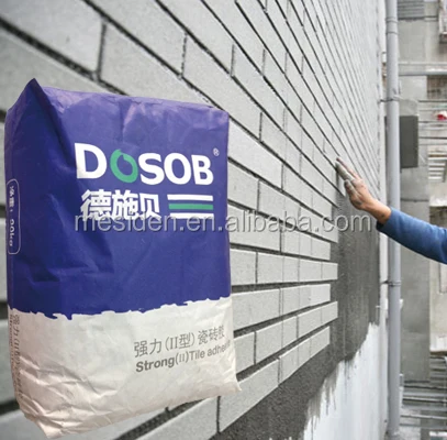 
Factory Price Construction Chemicals Cement Based Tile Adhesive C2TE High Bonding Fast Setting for Walls 