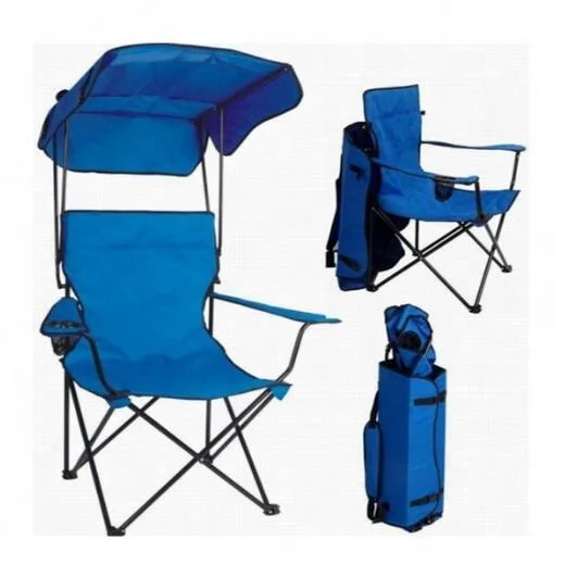 flexible folding chair with canopy/beach chair with umbrella