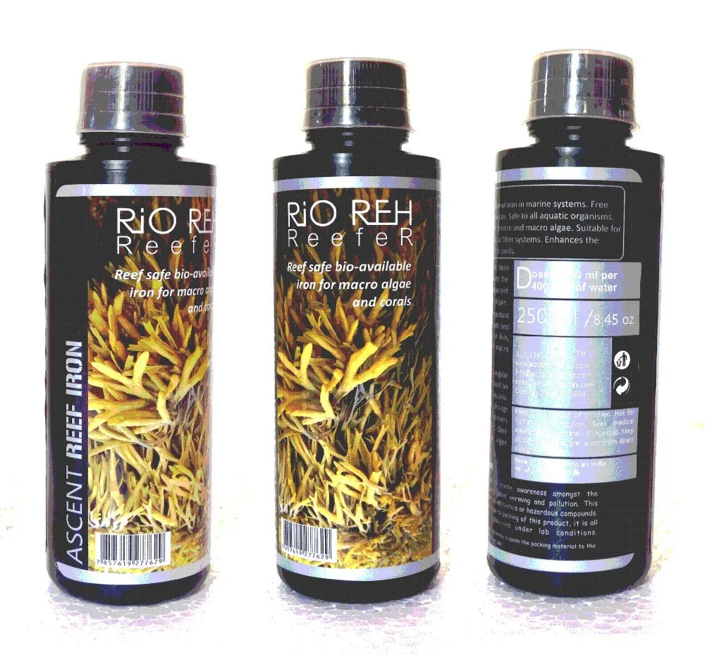 
Marine medicines / additives / supplements for growth & maintenance - strontium, calcium, iodide, traces, iron, magnesium 