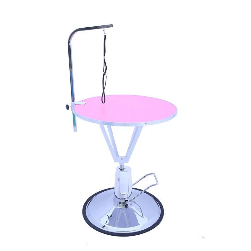 High Quality Pet Cleaning & Grooming Products Electric Lift Hydraulic Dog Round Grooming Table