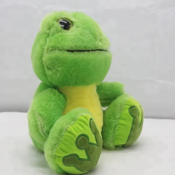 Wholesale plush stuffed sitting frog toy custom frog plush stuffed doll
