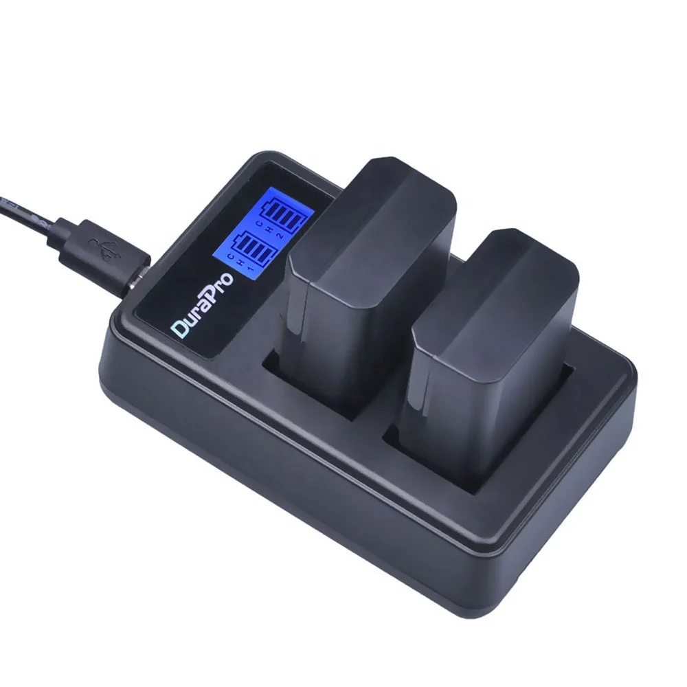 DuraPro NP FW50 NP-FW50 LCD Dual USB Charger for Sony Alpha a5000, A7, NEX-3, NEX-5, NEX-6, NEX-7, NEX-C3, A6000