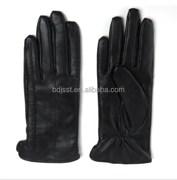 Зимние стильные женские китайские кожаные перчатки
