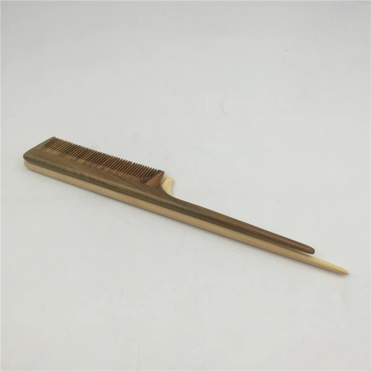 
Hair Styling Tool Long handle wooden Pointed tail comb 
