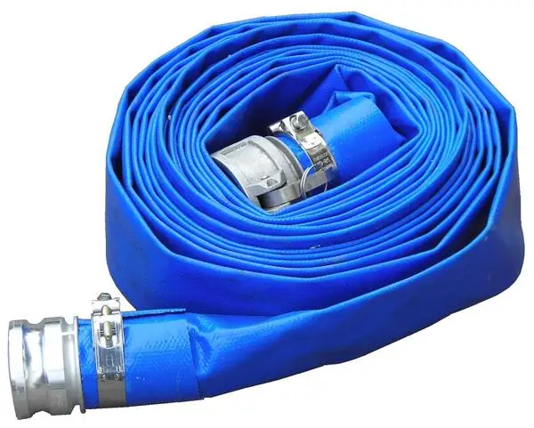 
2 Inch High Quality PVC Flexible Irrigation LayFlat Discharge Hose 3 Inch PVC Layflat Water Irrigation Discharge Hose 