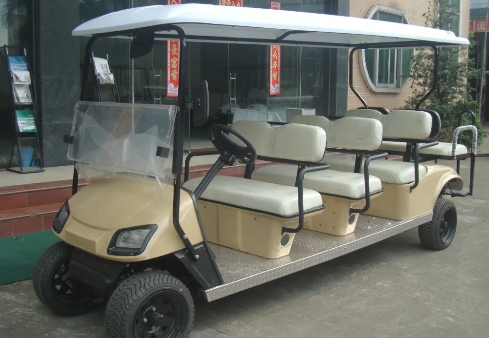 8 person electric sightseeing cart  tourist shuttle  bus passenger reception vehicles