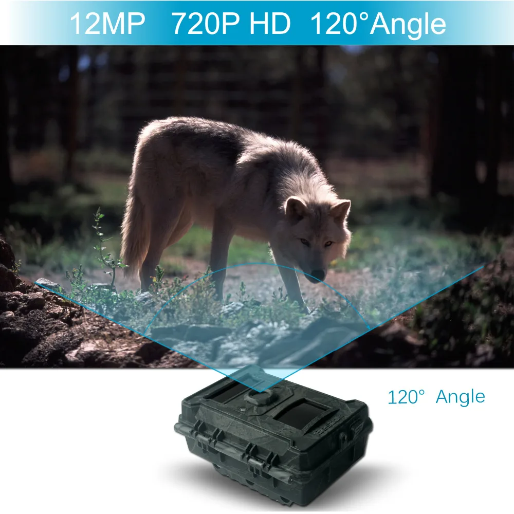 Bestok Infrared Hunting Camera16MP 1080P Waterproof Surveillance Camera With 120 Degree Wide Angle Lens