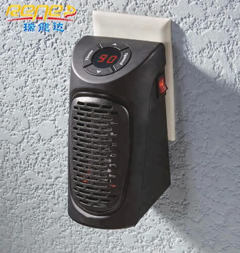 LED Mini Portable Heating Thermostat Room Wall Mount Space Fan Heater with Patent