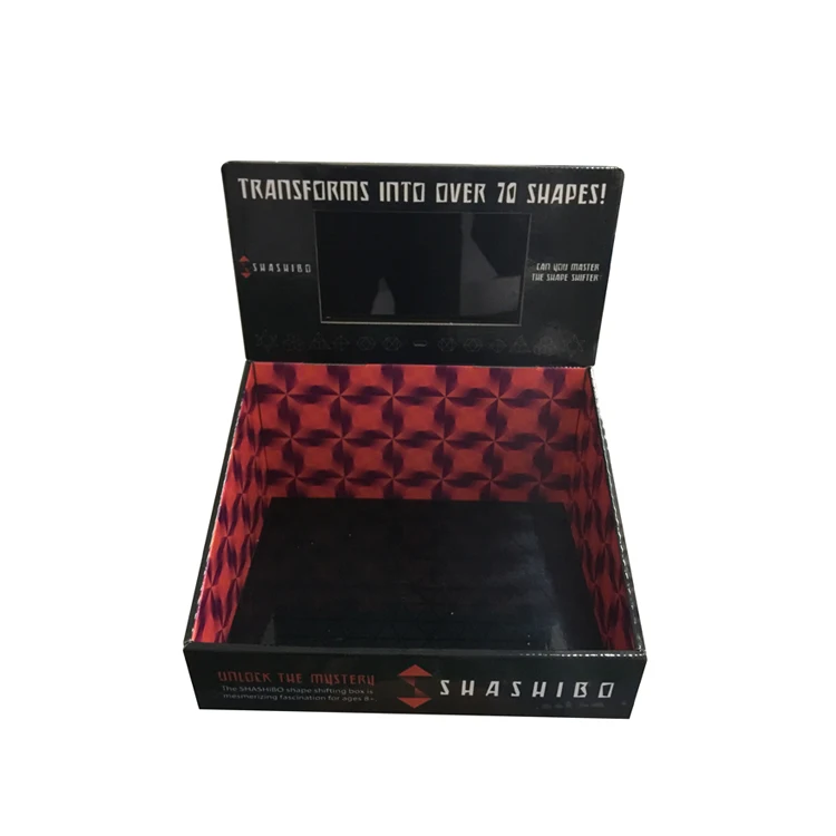 counter top display with LCD video /TV cardboard counter display stand