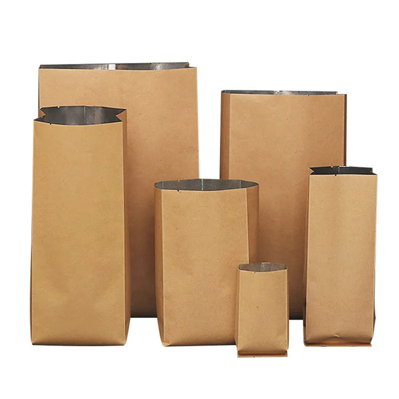 
 Оптовая продажа по индивидуальному заказу, скрепляющаяся с помощью тепла алюминиевая фольга выстроились крафт-бумажный мешок  