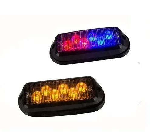 Surface Mounted 6W Flashing Led Warning Lights DC 12V For Rescue Vehicles SL621