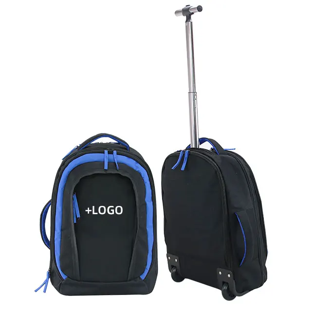 Bearky bag factory custom high quality sport travel wheels trolley backpack