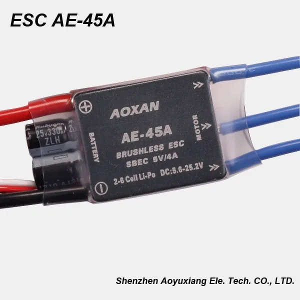 Wholesale Custom Brushless Motor Outrunner 45a Brushless Esc For Rc Airplane Toy