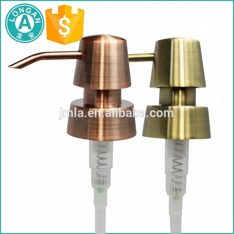 Wholesale custom bathroom sets dispenser pump, stainless steel 304 lotion pump