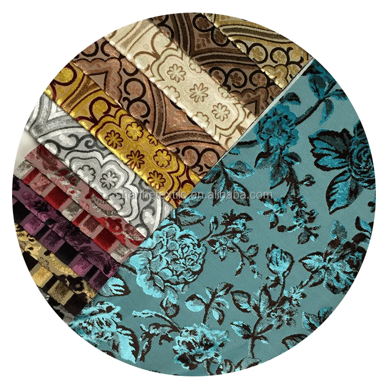 100% polyester knitted damask black white jacquard fabric