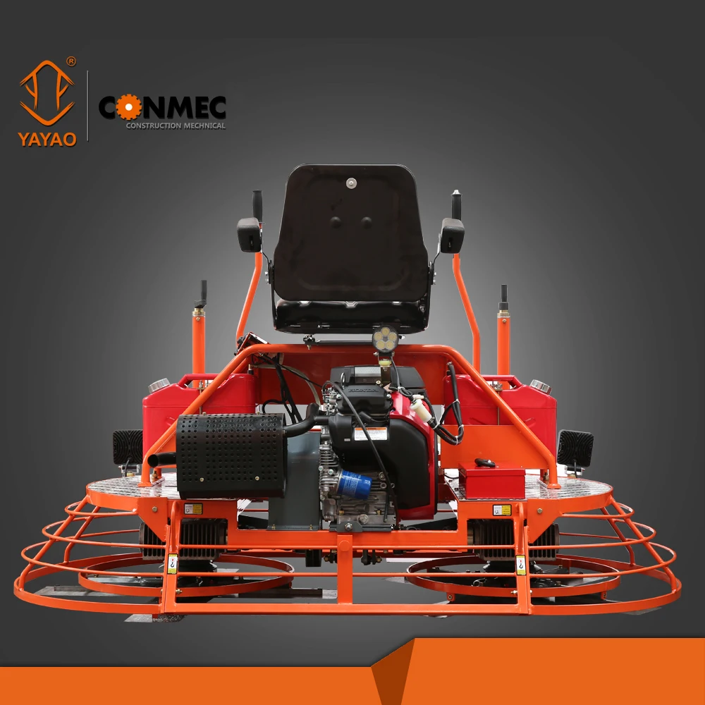 
CONMEC Ride-on Power Trowel 36' concrete riding power trowel machine with multi-directional steering system 
