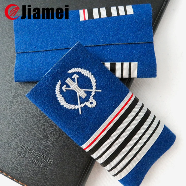 Custom Uniform Silicone Rank Military Shoulder Epaulet JM-LH-0156N Eco-friendly CN;JIA JIAMEI 3-5 Working Days Free 300