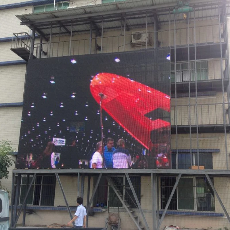 High Brightness Advertising Stage Background Transparent Glass LED Display Screen 7.8mm