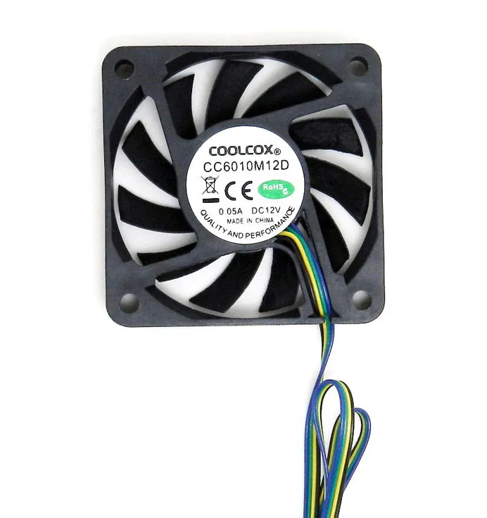 
CoolCox 60x60x10mm dc axial fan,6010 DC 5V/12V/24V brushless Fan,60mm fan,6cm fan 