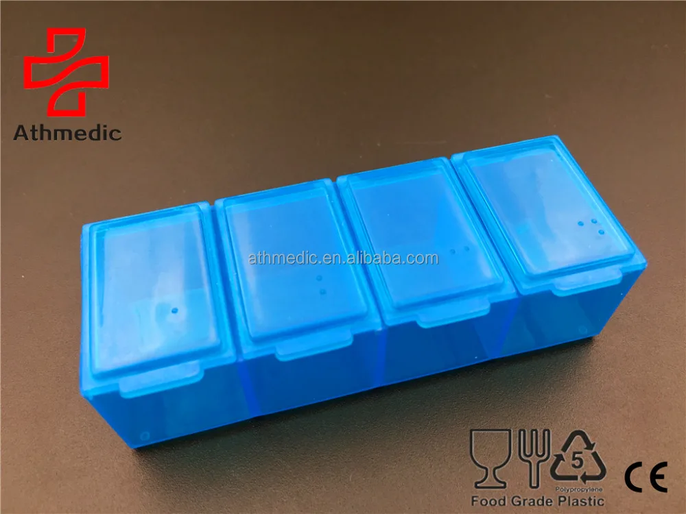 2025 Athmedic food grade custom logo premiums customized promotion cheap 4 case compartments pill box case organizer planner