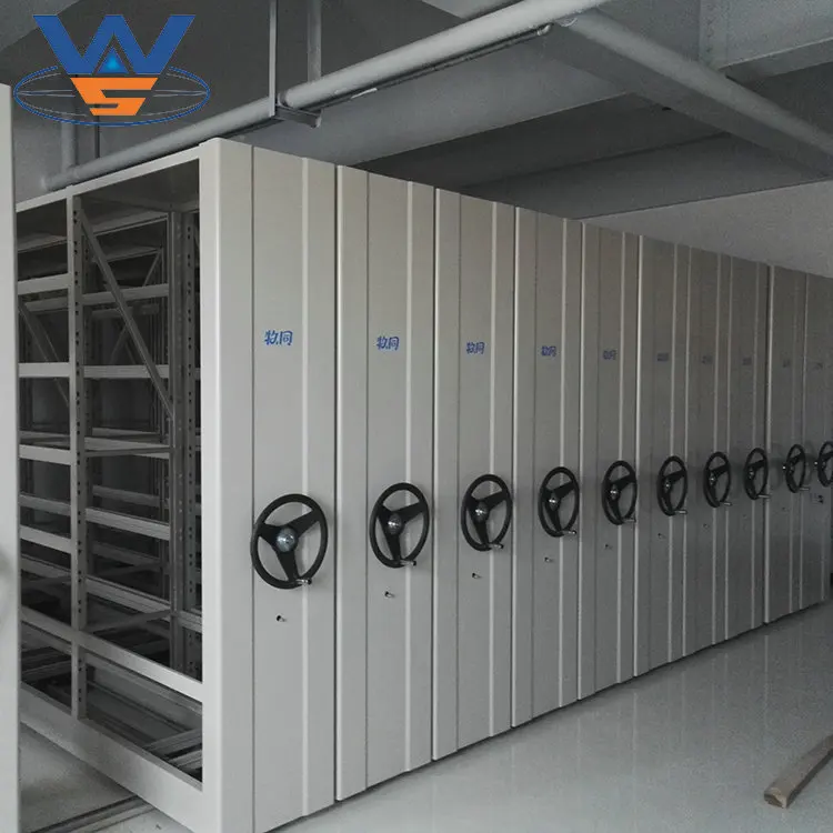 Стальной компактный мобильный стальной шкаф для документов Q235B Офисная школьная библиотека больничный стеллаж