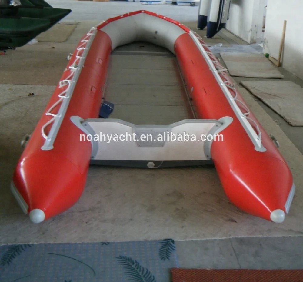 1.0mm French orca Hypalon big   inflatable rescue  aluminum boat(720cm)
