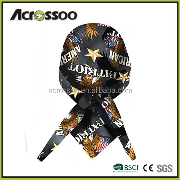 New Pirate Skull and Crossbones Fitted Doo Du Rag pirate hat