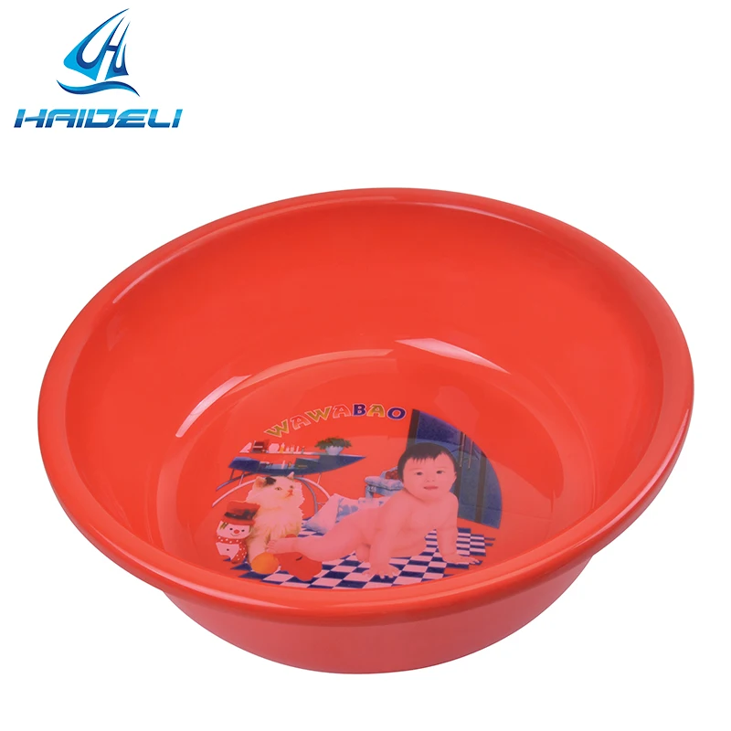 Bathroom &Kitchen Colorful Round Plastic Basin for Wash Face