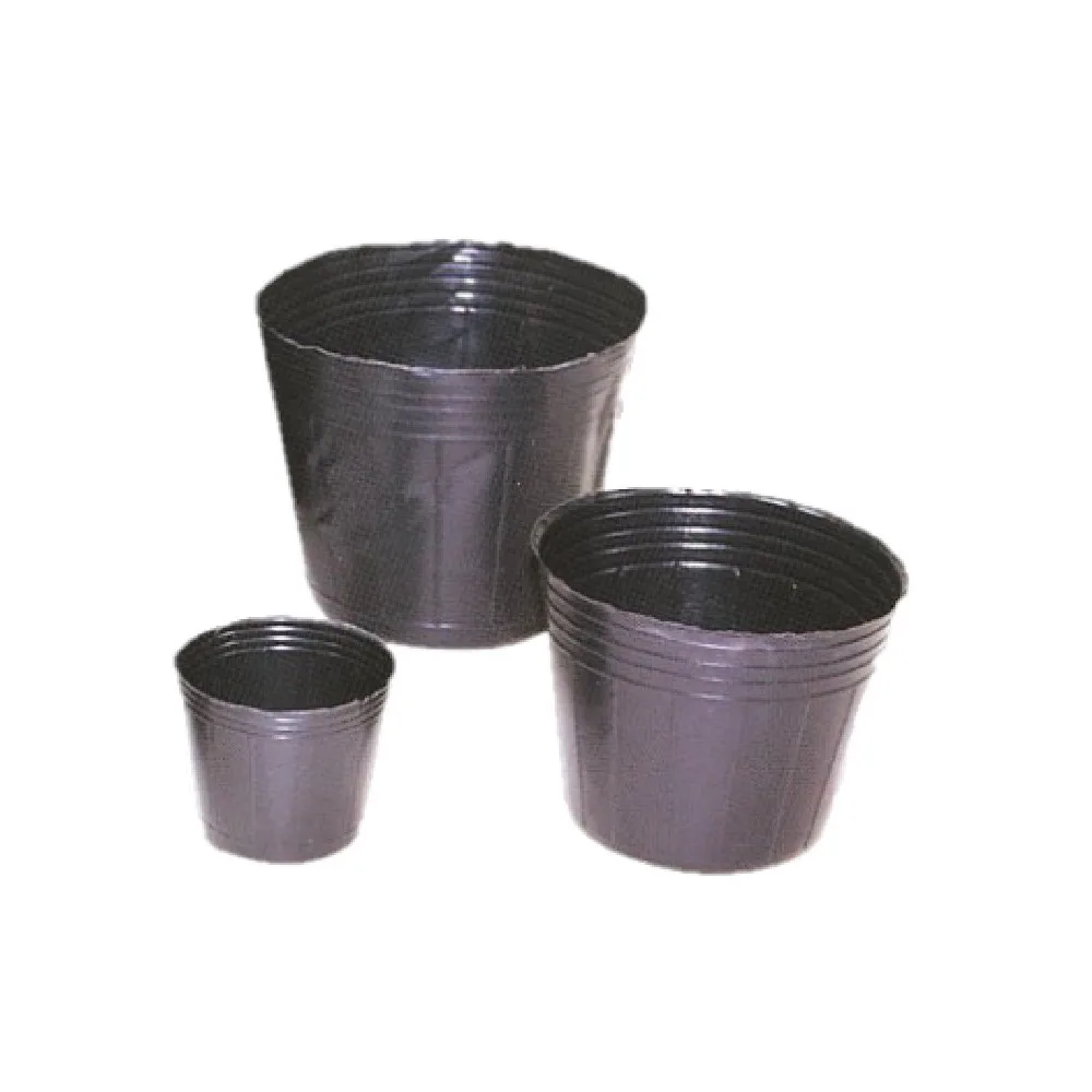 HDPE black plastic nutrition soft pot for orchid