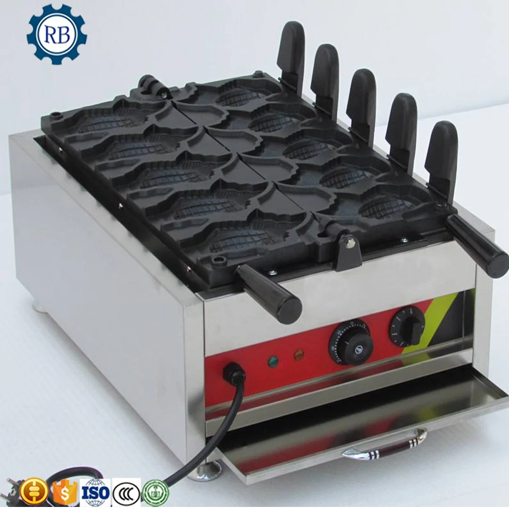 Widely Used Hot Sale Fish Waffle Make Machine ice cream waffle cone maker/ice cream cone taiyaki/sugar cone making machine
