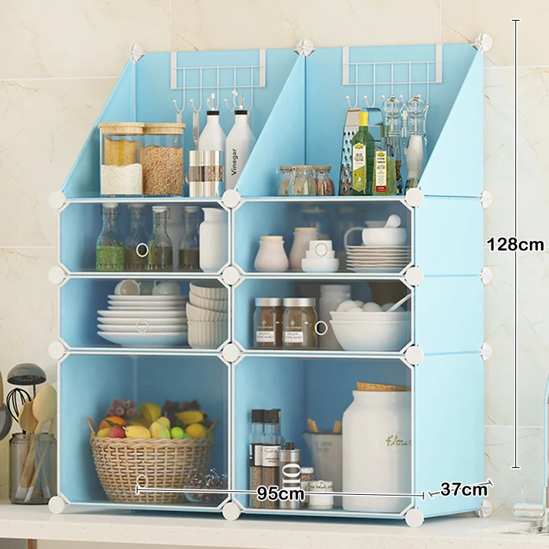 Kitchen Shelves Wholesale Custom Multilayer Plastic Shelf ,Portable storage kitchen shelves