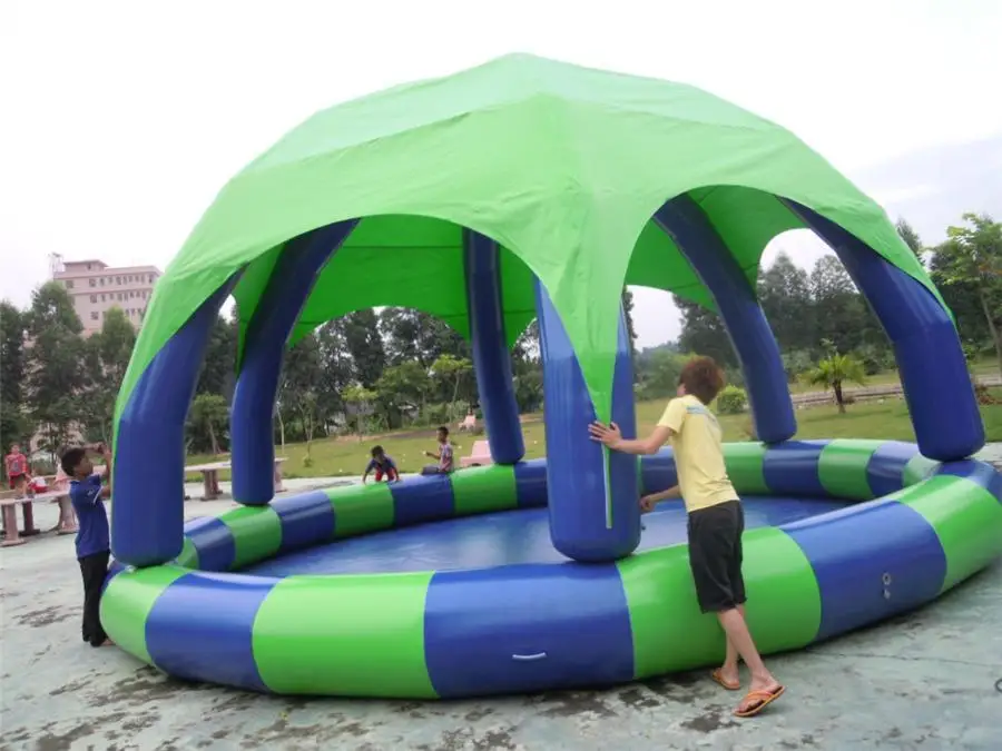 
 надувные покрытия бассейна вода  