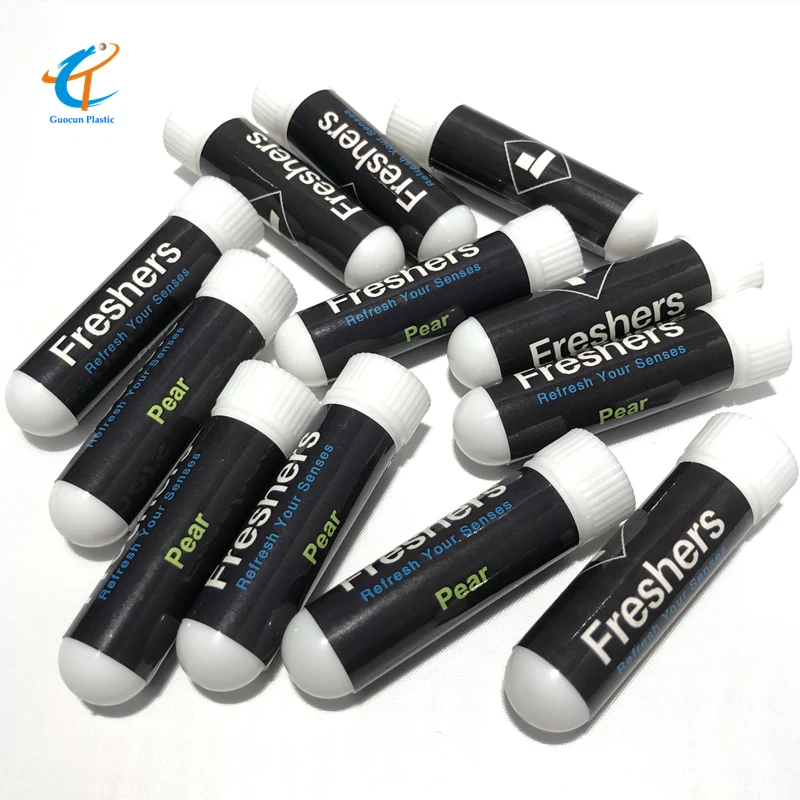 OEM blank Aroma nose flavored vapor inhaler with cotton filler stick