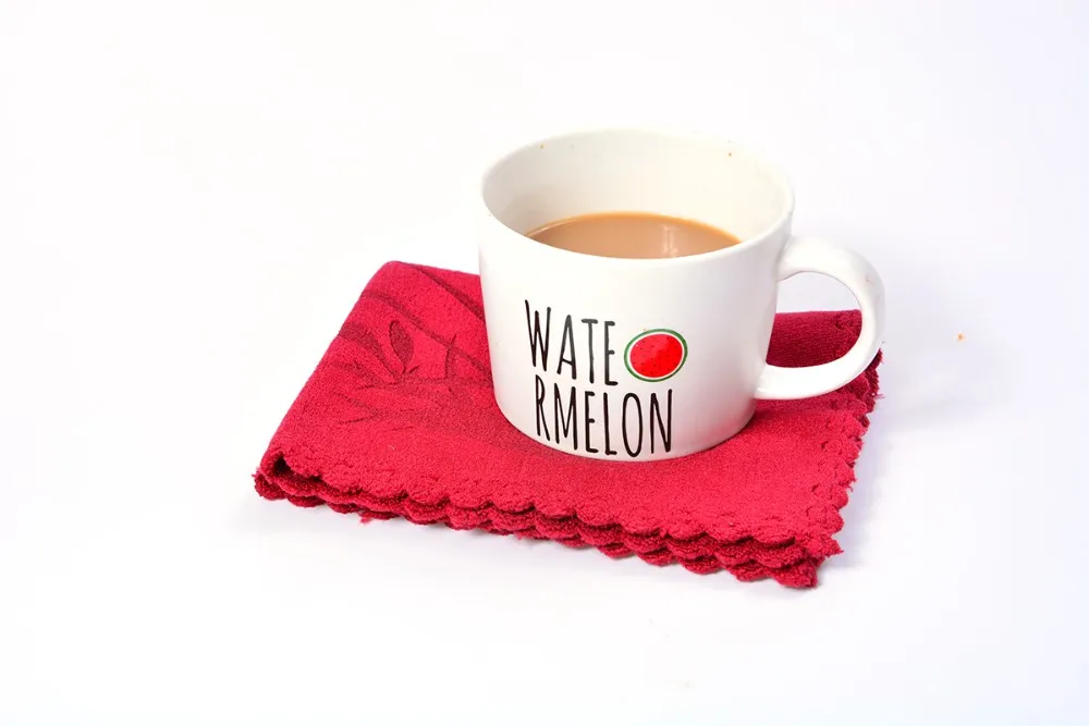 China Factory Microfiber square custom standard size tea towel