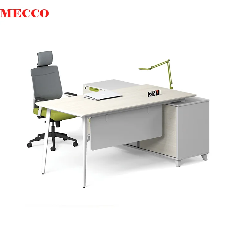 High end office table and chair price office computer table design office table accessories stock design with steel legs