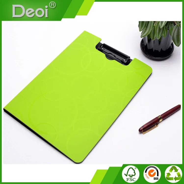 
Custom made a4 a5 paper Double Sides plate Board pp File Folder with clip made in shanghai professional stationery OEM factory 