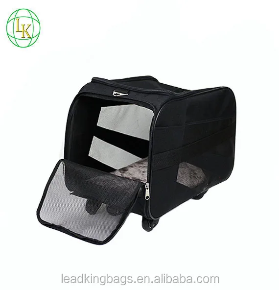 
 Умная тележка для домашних животных, переноска с колесами, мягкая складная сумка для переноски собак  