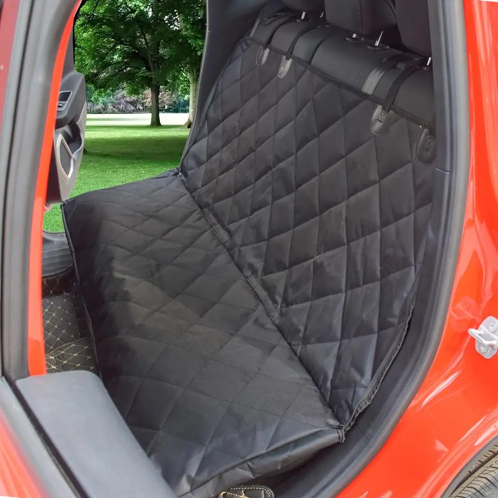 Geerduo Waterproof Durable Pet Dog Car Seat Cover Hammock with Viewing Mesh Window Storage Pocket