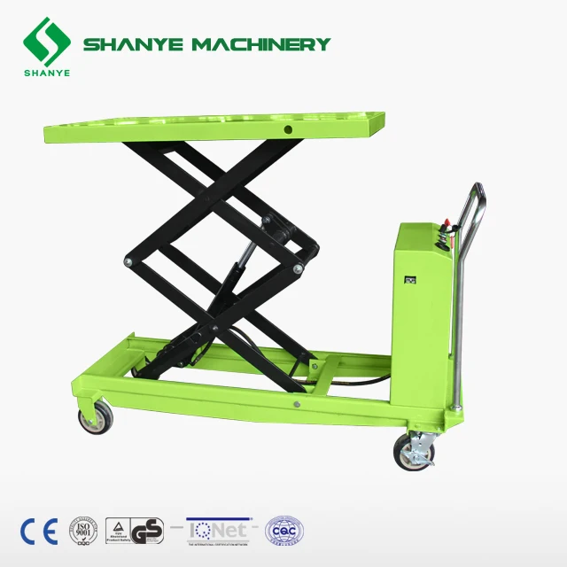 
SHANYE DYTJ-50S semi electric scissor lift table truck 